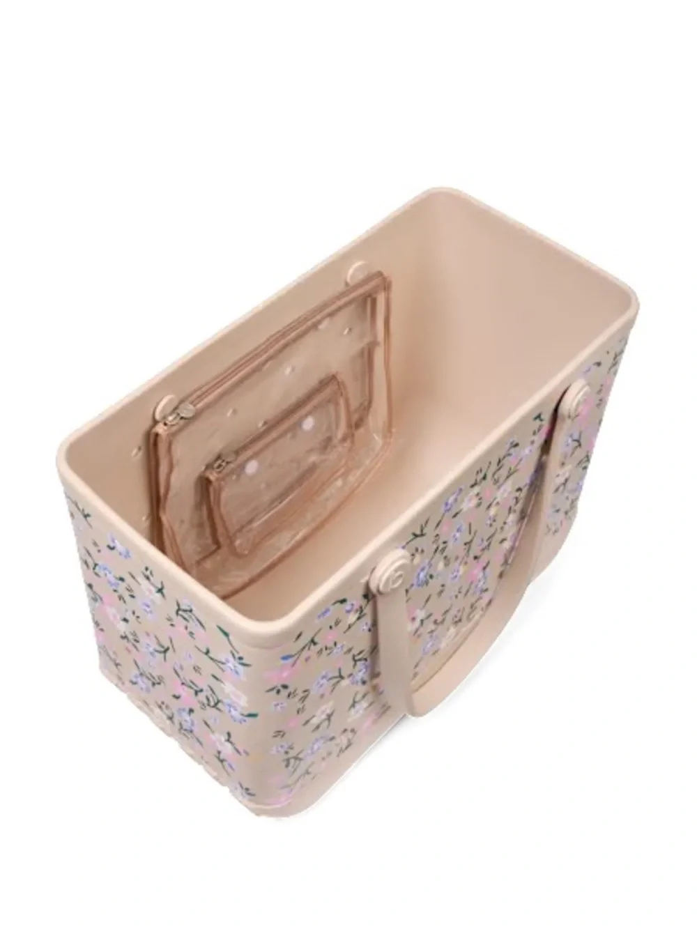NWT BOGG BAG Floral-Print Tote in Blush Pink and Lavender Large